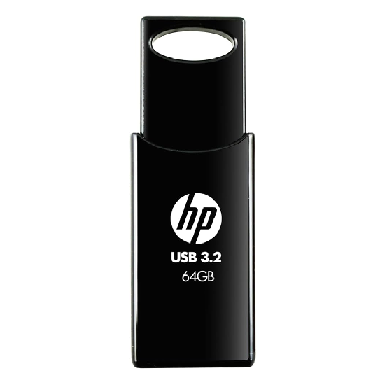 HP 712w 64GB USB 3.2 Flash Drive- Black